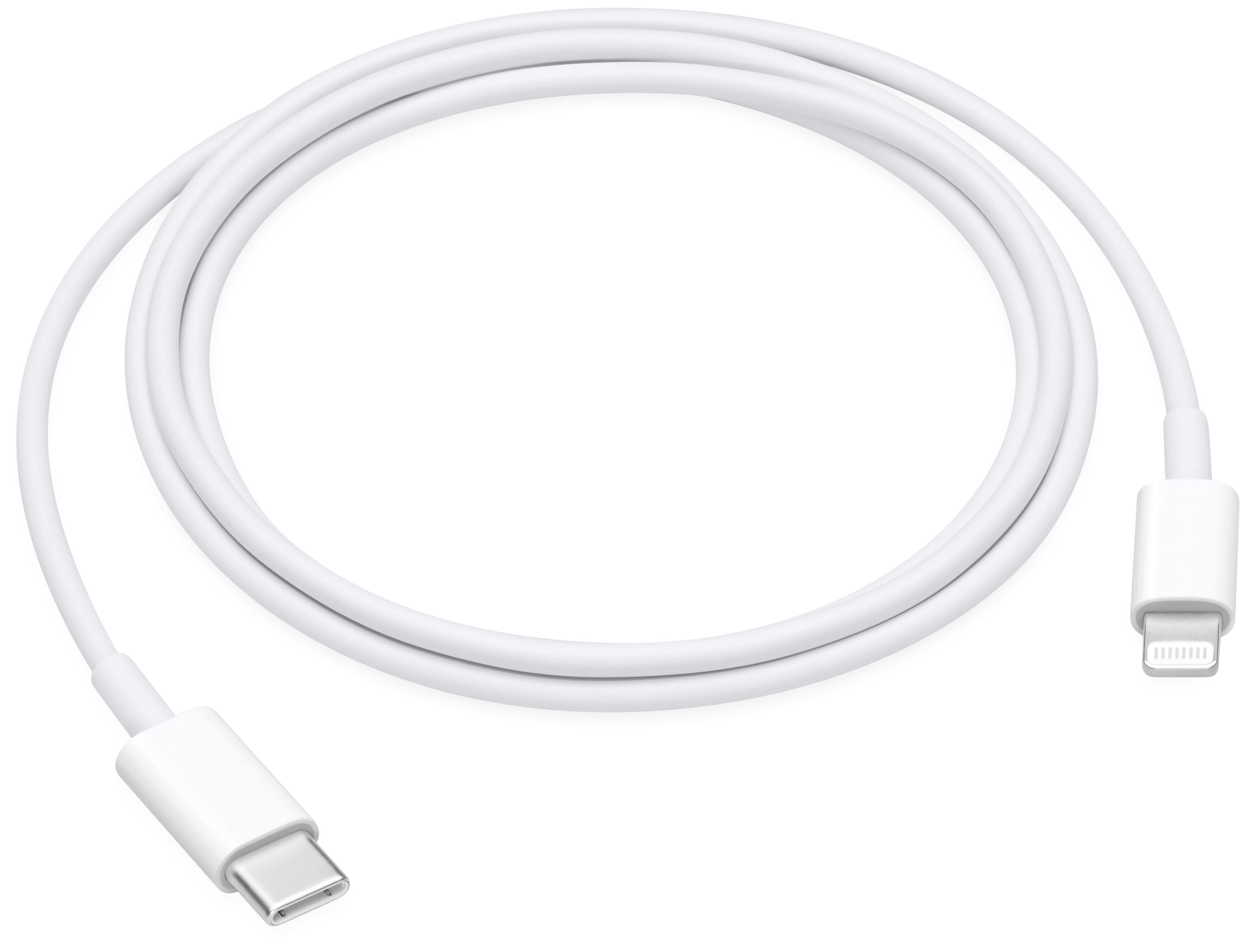 USB-C to Lightning cable connected to an iPad Pro for charging