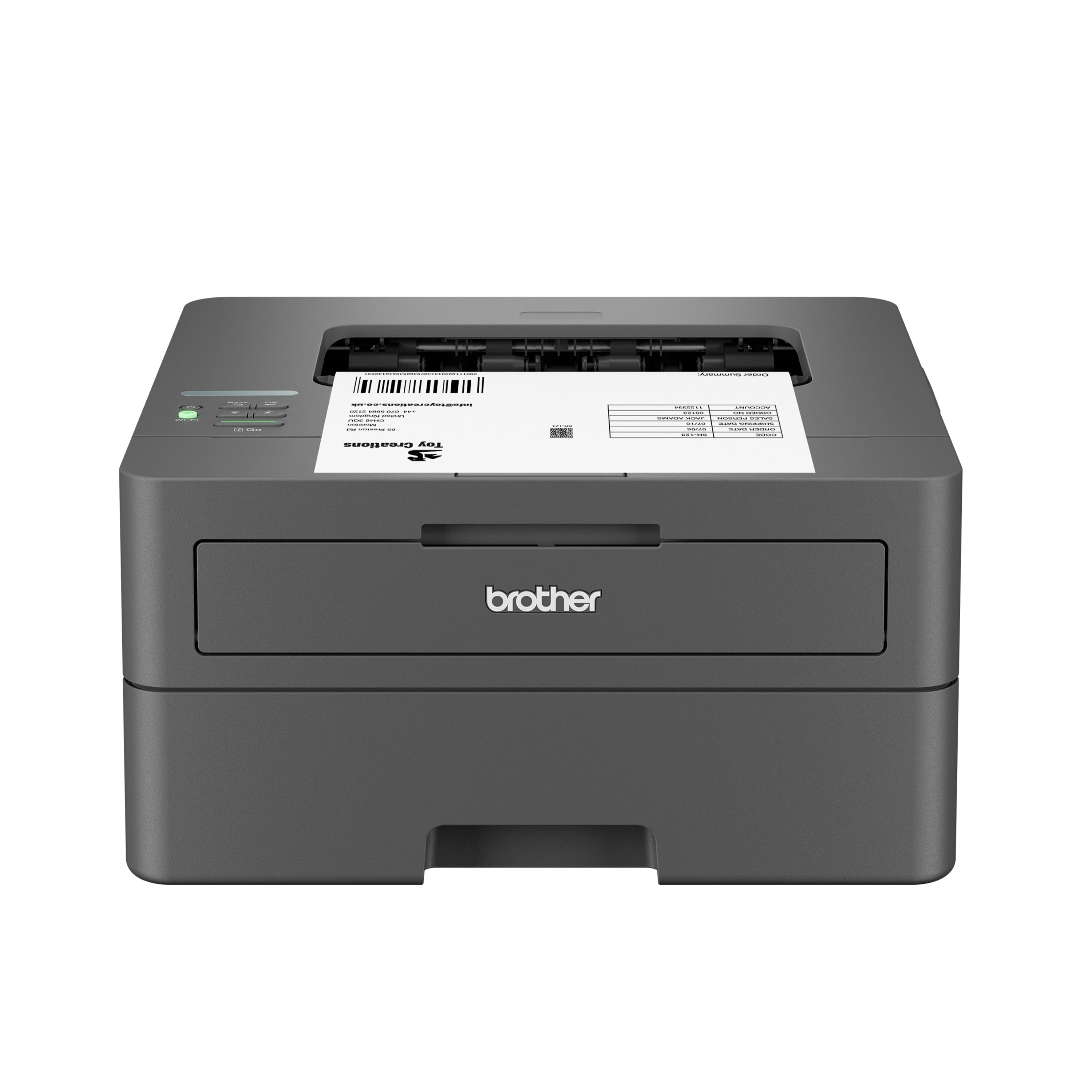 Brother HL-L2405W printer on a home office desk