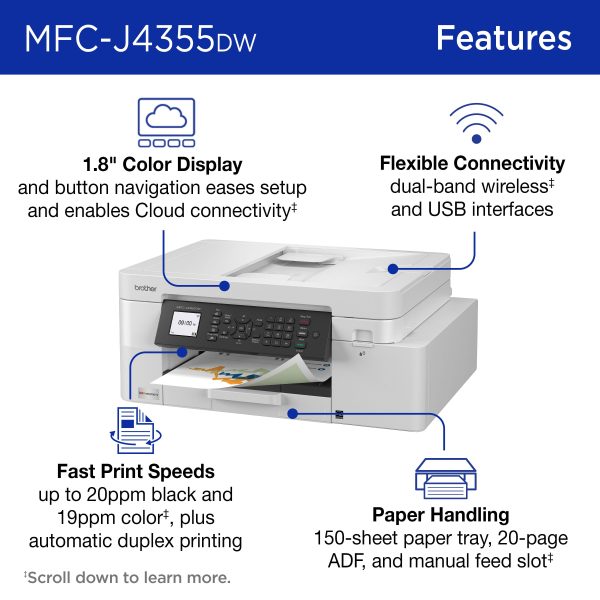 Brother INKvestment 4355 Wireless All in One Inkjet Printer-2