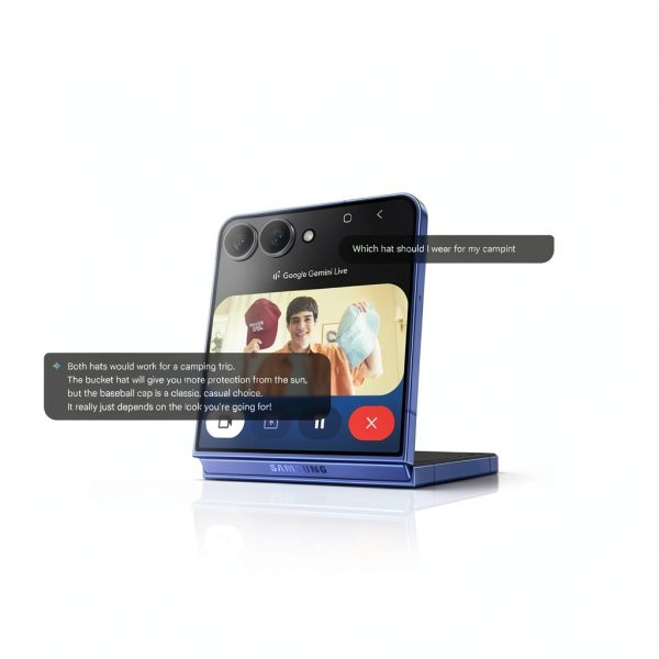 Samsung Galaxy Z Flip7 Unlocked Smartphone Blue Shadow-4