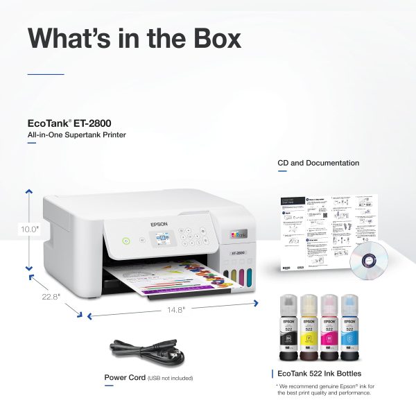 Epson EcoTank ET-2800 Wireless All-in-One Inkjet Printer-6