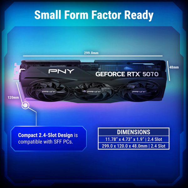 PNY GeForce RTX 5070 OC Graphics Card AI Gaming Performance-1