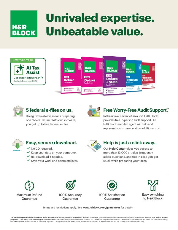 H&R Block Deluxe Tax Software Home Investment Deductions-1