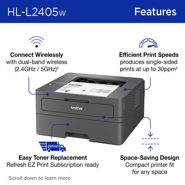 Brother HL L2405W Wireless Laser Printer for Home Office-2