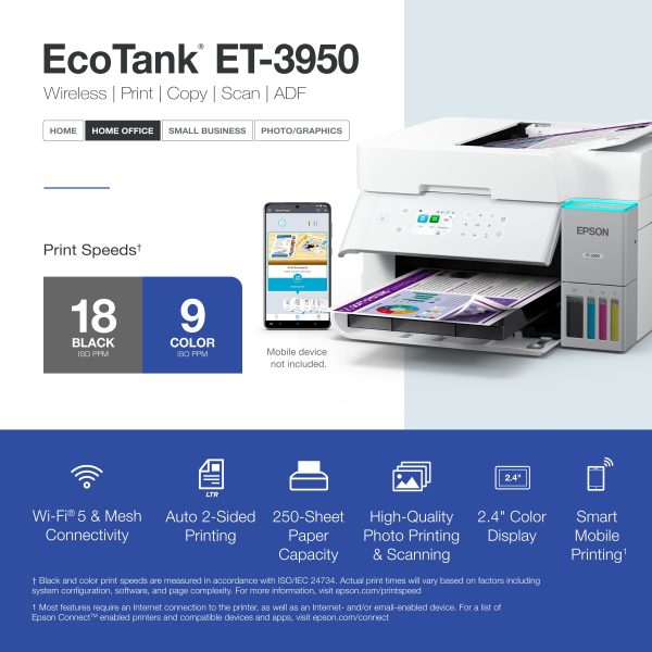 Epson EcoTank ET 3950 Wireless All in One Supertank Printer-4