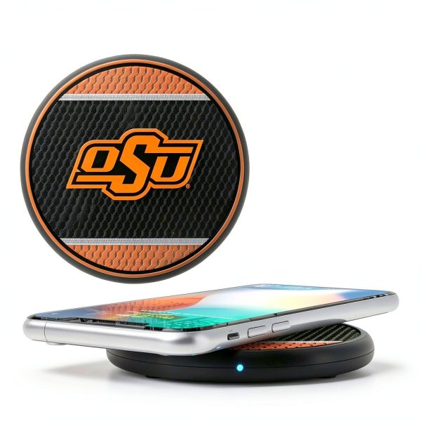 Oklahoma State Cowboys Wireless Charging Pad 10W Plastic-0