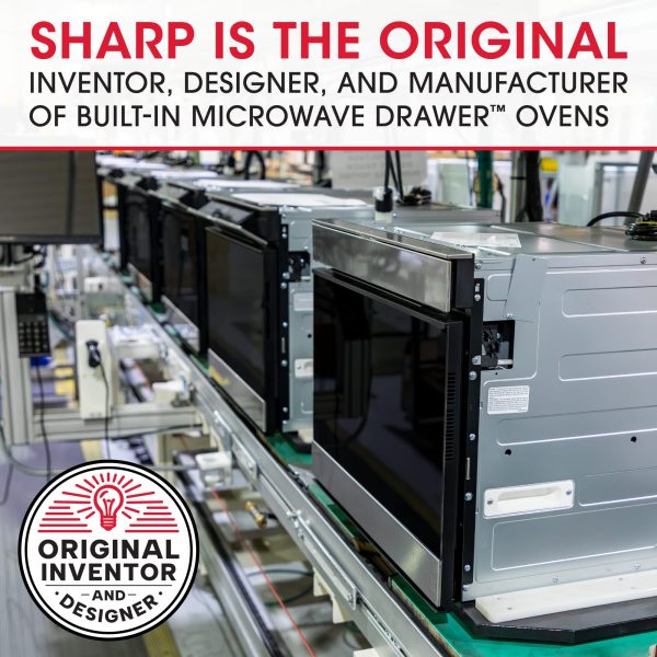 Sharp 24 Inch Built In Microwave Drawer Oven Stainless Steel-4