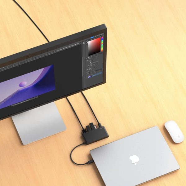Pavo USB C Hub 5 Ports 4K HDMI 100W PD Creators-10