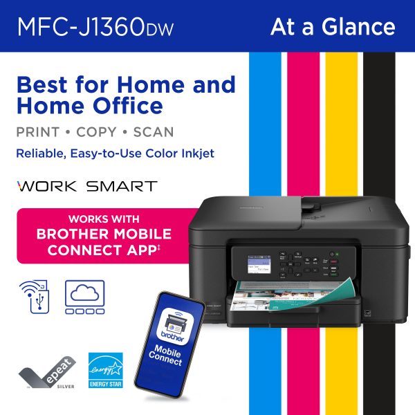 Brother MFC J1360DW All in One Printer Wireless Duplex-1