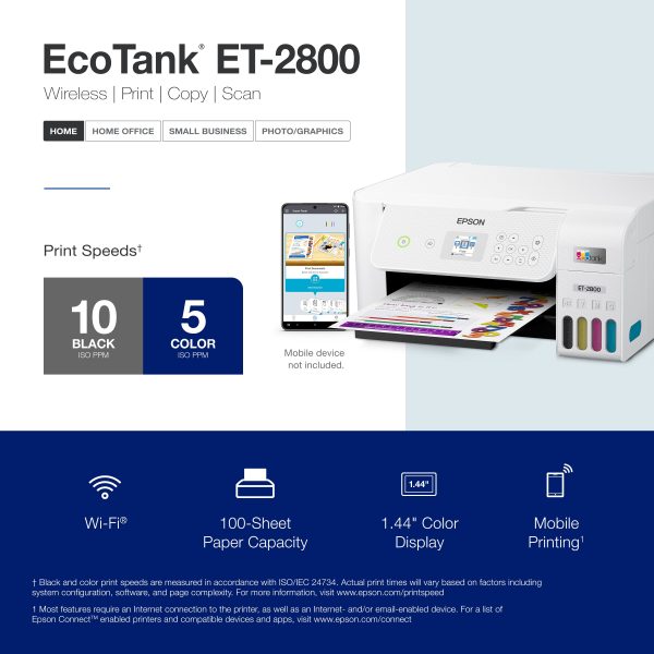 Epson EcoTank ET-2800 Wireless All-in-One Inkjet Printer-4