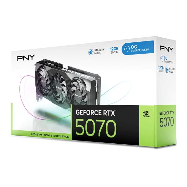 PNY GeForce RTX 5070 OC Graphics Card AI Gaming Performance-15