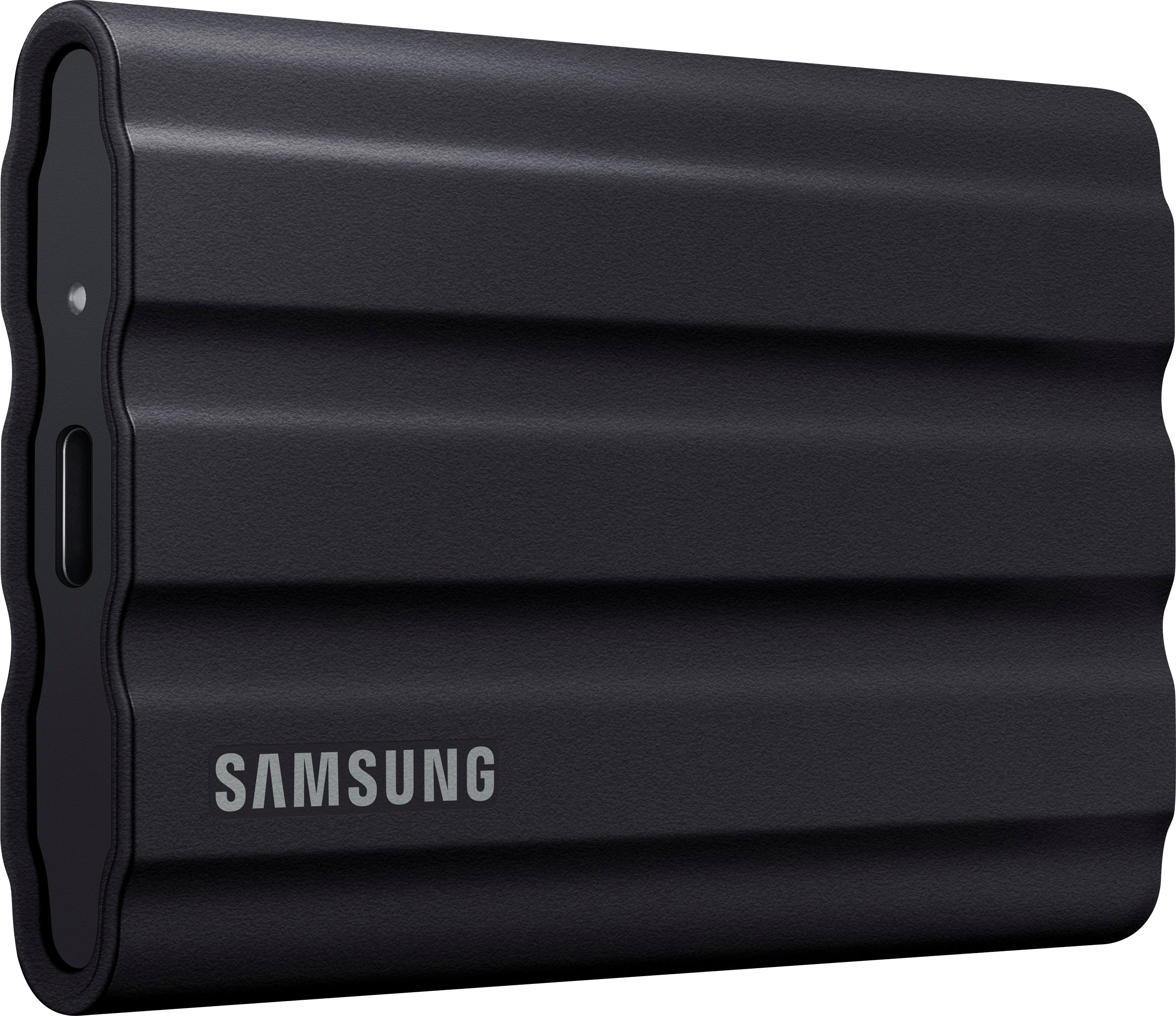 Samsung T7 Shield external SSD in use on a outdoor adventure