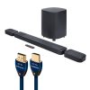 JBL Bar 1000 Mk2 Soundbar System Wireless Surround Audio-0