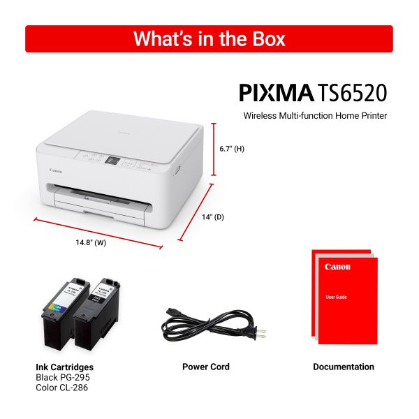 Canon PIXMA TS6520 Wireless All In One Inkjet Printer-9