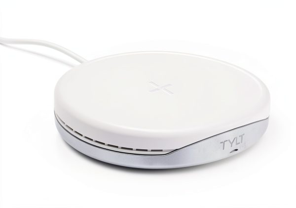 Tylt Crest Convertible Wireless Charger Pad Stand White-0