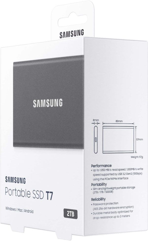 Samsung T7 Portable SSD USB 3.2 Gen 2 Hardware Encryption-13