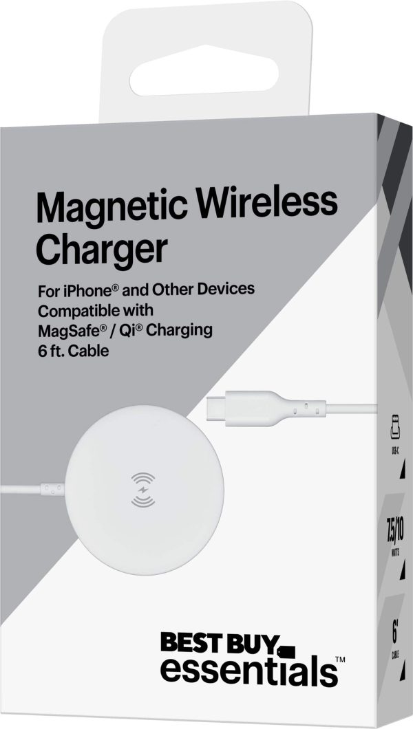 Best Buy Magnetic Wireless Charger 10W MagSafe Qi Compatible-8