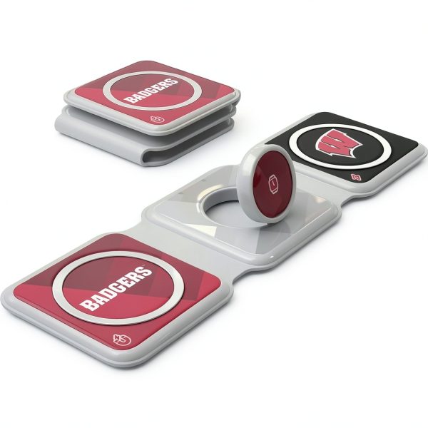Wisconsin Badgers 3 in 1 Foldable Charger Keyscaper-0