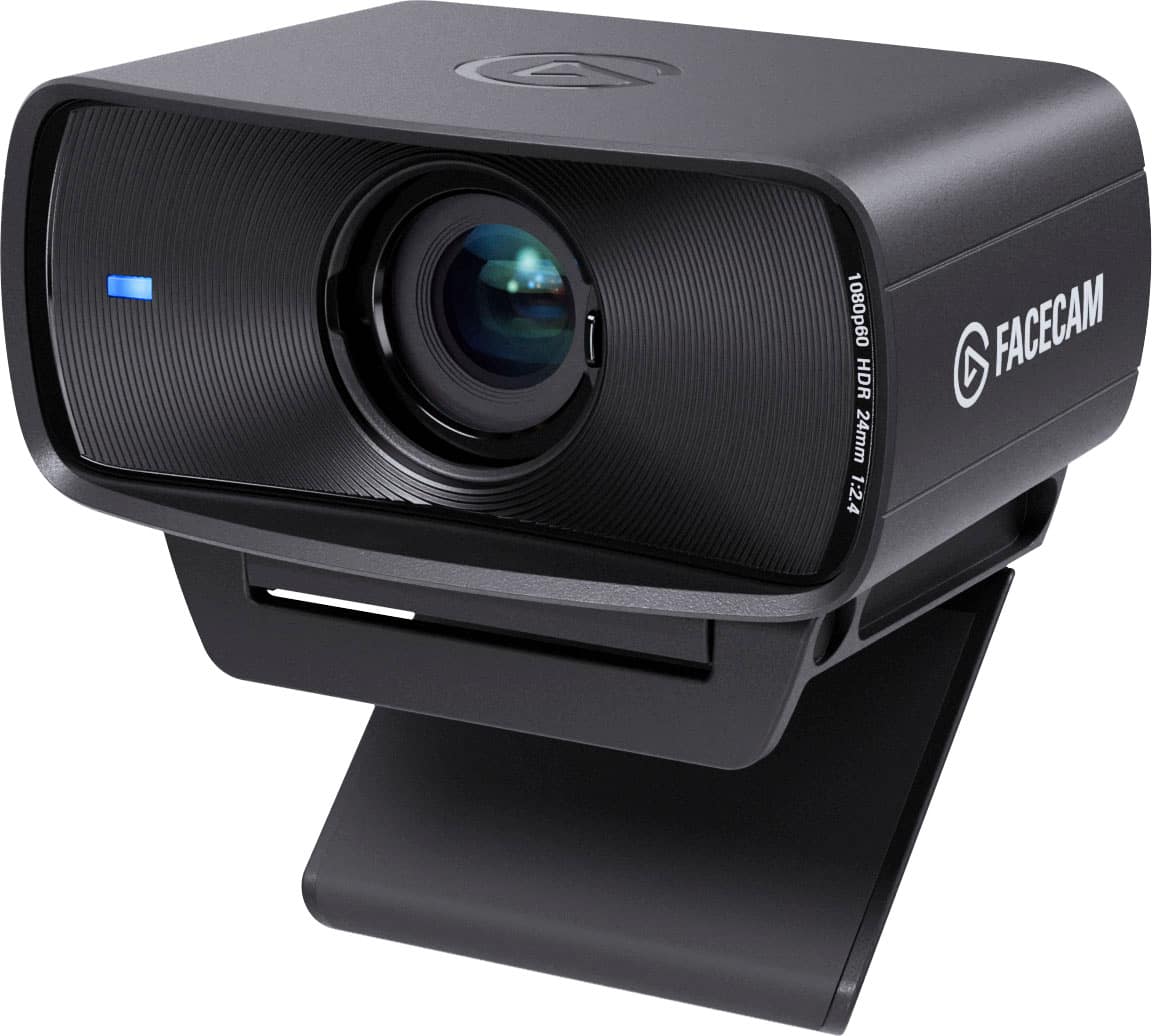 Elgato Facecam MK2 webcam in a streaming setup with studio lighting