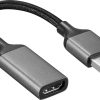 Insignia DisplayPort to HDMI Adapter 4K Ultra HD Braided-4