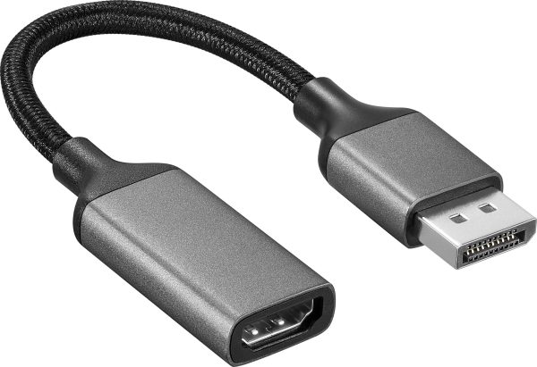 Insignia DisplayPort to HDMI Adapter 4K Ultra HD Braided-4