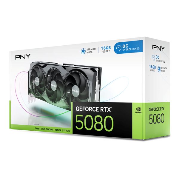 PNY GeForce RTX 5080 Graphics Card AI Gaming OC-14