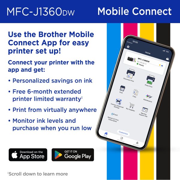 Brother MFC J1360DW All in One Printer Wireless Duplex-5