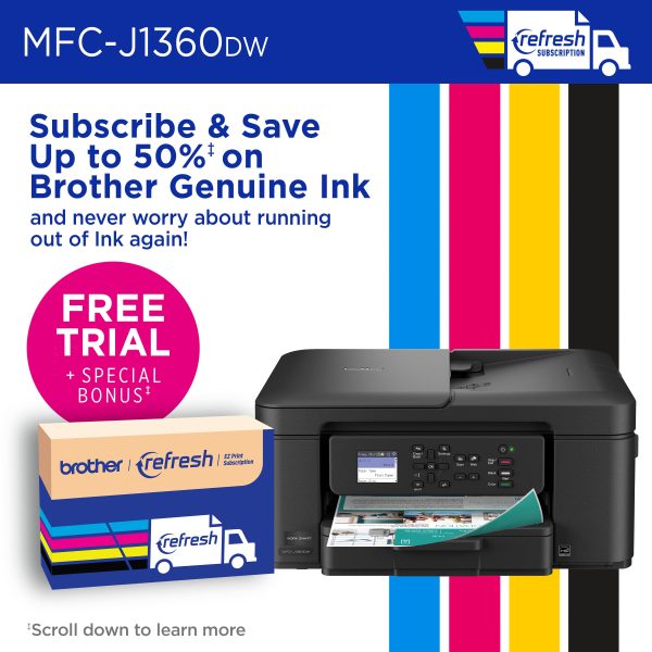 Brother MFC J1360DW All in One Printer Wireless Duplex-4
