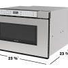 Sharp Drawer Microwave Sensor Cooking Stainless Steel Built-9