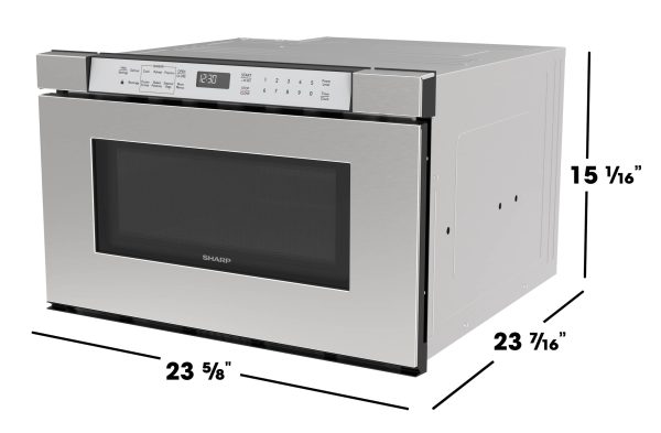 Sharp Drawer Microwave Sensor Cooking Stainless Steel Built-9