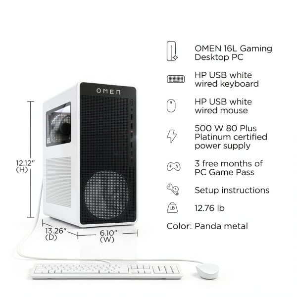 HP OMEN 16L Gaming Desktop Intel Core Ultra 7 RTX 5060 Ti-10