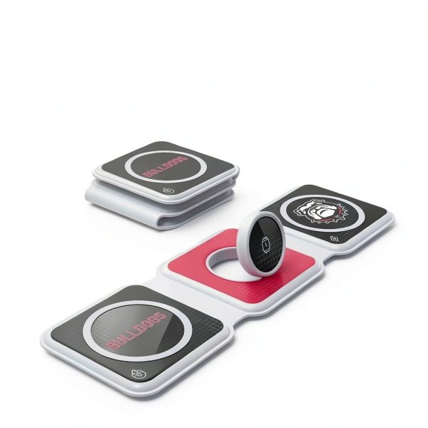 Georgia Bulldogs 3 in 1 Foldable Charger Keyscaper Wireless-0