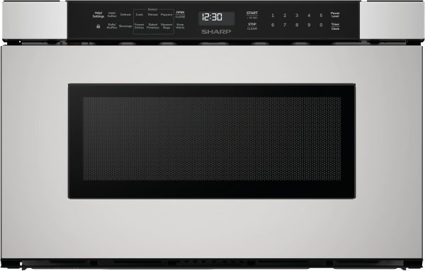 Sharp 24 Inch Built In Microwave Drawer Oven Stainless Steel-0