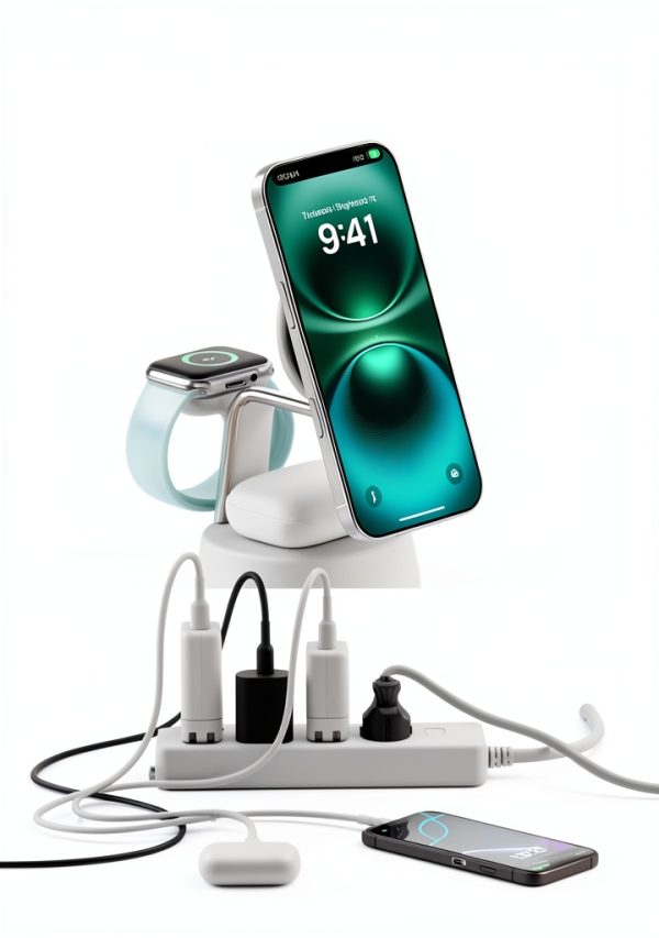 UltraCharge Pro 3-in-1 Magnetic Charging Dock Qi2 Fast-5