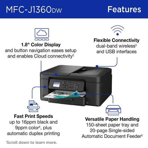 Brother MFC J1360DW All in One Printer Wireless Duplex-2
