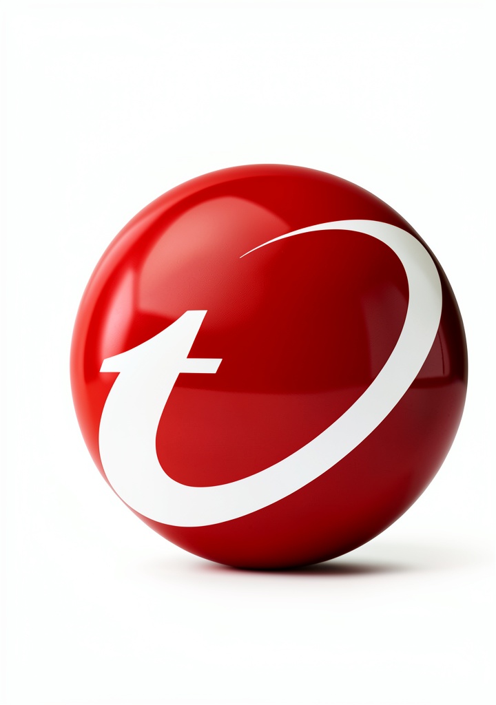 Installing Trend Micro Security Software Online Protection Identity on a wooden desk