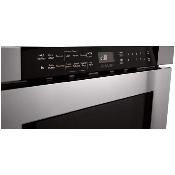 Sharp 24 Inch Built In Microwave Drawer Oven Stainless Steel-1