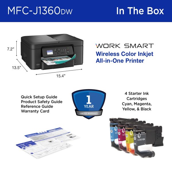 Brother MFC J1360DW All in One Printer Wireless Duplex-7