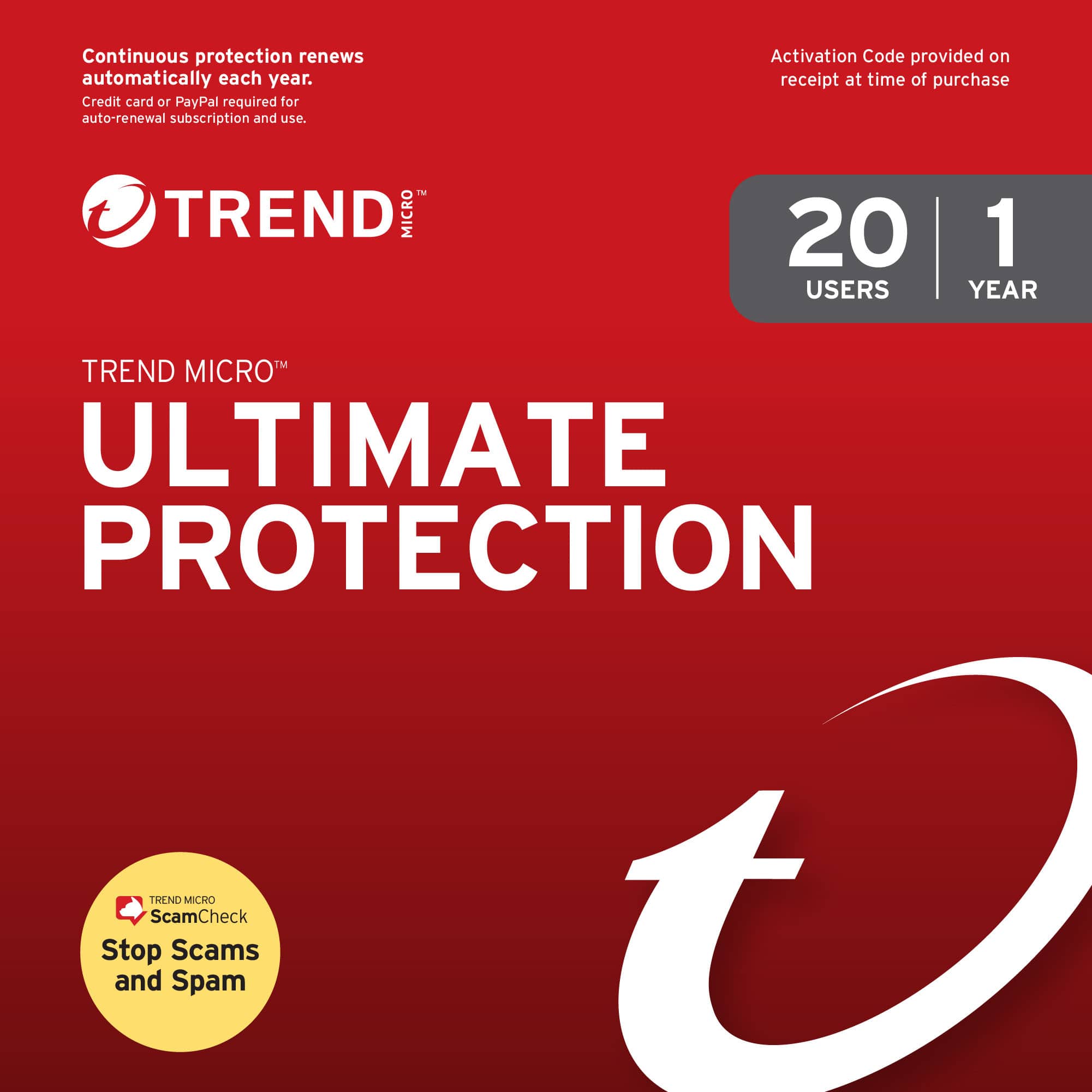 Trend Micro security dashboard showing device protection status