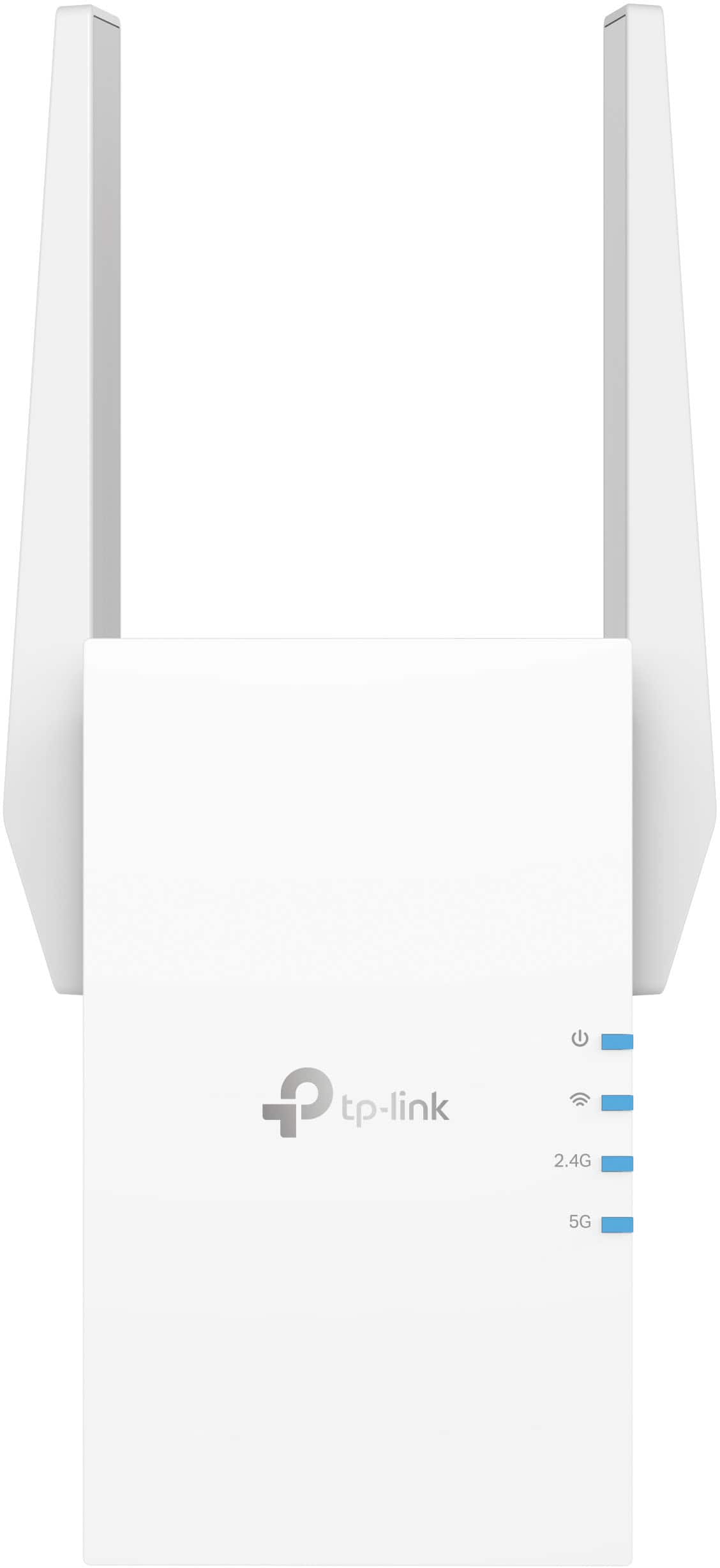 TP-Link AX3000 Wi-Fi 6 Range Extender placed in a home office