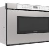 Sharp Drawer Microwave Sensor Cooking Stainless Steel Built-2