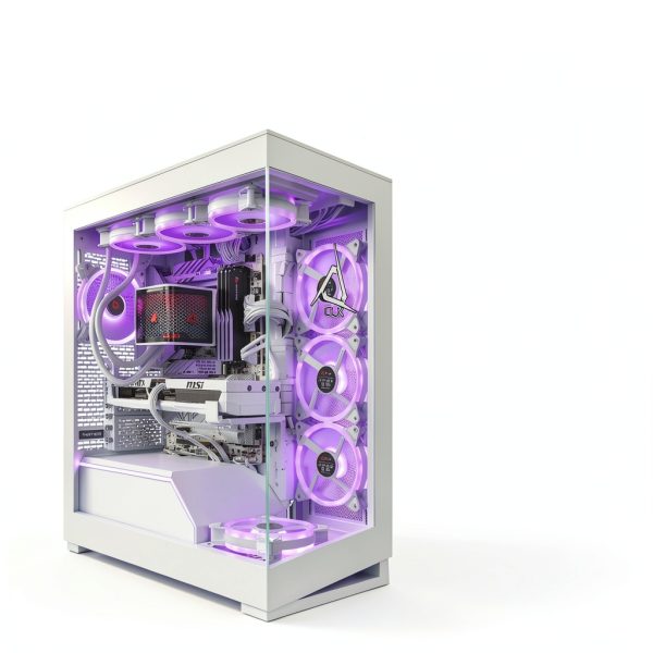 CLX Horus Gaming Desktop Intel Ultra 9 RTX 5080 White PC-6