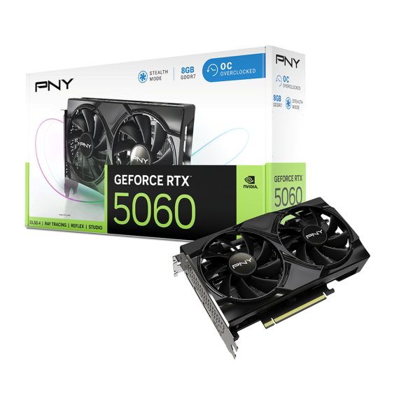 PNY GeForce RTX 5060 Overclocked 8GB Dual Fan Graphics Card-14