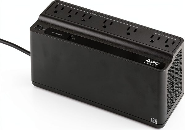 APC Back UPS 650VA Battery Backup Surge Protection-1