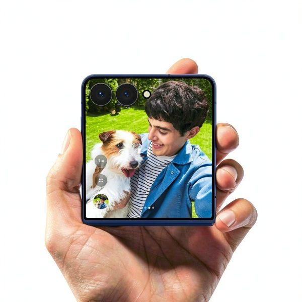 Samsung Galaxy Z Flip7 Unlocked Smartphone Blue Shadow-6