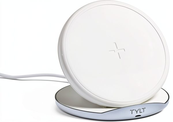 Tylt Crest Convertible Wireless Charger Pad Stand White-1